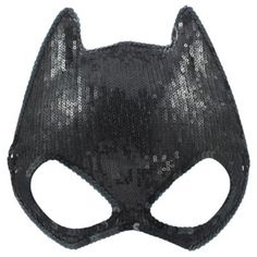 Batgirl to the rescue! Swing by the costume party to save the day wearing this Sequin Batgirl Mask! This plastic mask covers half of the face and is designed to look like Batgirl's mask. The mask has an elastic band attachment that makes for a snug and comfortable fit and is covered in black sequins. Gear up to protect Gotham City as Batman's sidekick wearing this batgirl mask! Shirt not included. Batman Sequin Batgirl Mask product details:  7 1-2in wide x 7 3-4in tall Plastic One size fits most Batwoman Costume, Batgirl Mask, Batgirl Party, Batman Sidekicks, Batman Girl, Halloween Costume Black, Dc Batgirl, Batman Halloween, Batman Costumes