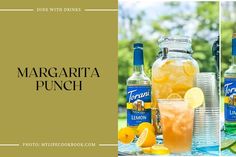 margarita punch recipe with lemons and limeade