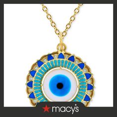 in stock Macy's Polished Finish Necklaces For Gifts, Macy's Tarnish Resistant Jewelry Gift, Macy's Pendant Jewelry As Gift, Macy's Fine Jewelry In 14k Gold, Macy's Fine Jewelry Tarnish Resistant, Macy's 14k Gold Fine Jewelry, Macy's Tarnish Resistant Fine Jewelry, Yellow Gold Evil Eye Medallion Jewelry, Yellow Gold Jewelry With Evil Eye Medallion