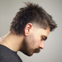 Mullet Cut, Mohawk Mullet, Mohawk Hairstyles Men, Tan Skin Blonde Hair