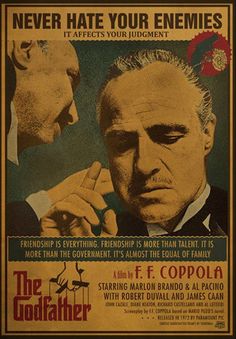 an old movie poster with two men in suits and one is pointing his finger at the other