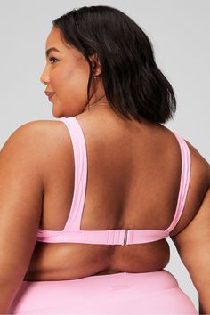 Scoop Swim Top Fabletics pink female Activewear >> Womens >> Swim >> Tops plus Swim 4-Way Stretch Adjustable scoop swim top. Pink Seamless Athleisure Swimwear, Pink Athleisure Swimwear With Built-in Bra, Pink Workout Swimwear With Built-in Bra, Pink Sporty Tops For Beach Season, Sporty Pink Tops For Beach Season, Pink Bra-friendly Tops For Beach Season, Feeling Secure, Female Activewear, Plus Swim