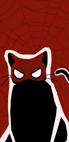 Spideman Cat Phone wallpaper Spider Cat Wallpaper, Spider Man Cat, Cat Iphone Wallpaper, Cat Wallpaper Iphone, Wallpaper Gatos, Spider Cat, Whats Wallpaper, Arte Doodle, Spiderman Drawing