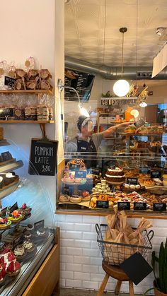 a bakery filled with lots of different types of food