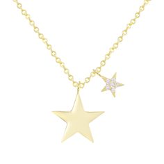 Twin Star Necklace - EVRYJEWELS Ha Sisters, Preppy Iphone Case, Emily Ha, Evry Jewels, Preppy Jewelry, Star Necklace Gold, Star Charm Necklace, Heart Shape Box, Basic Jewelry