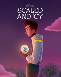 the poster for disney's upcoming animated movie, scalled and icy