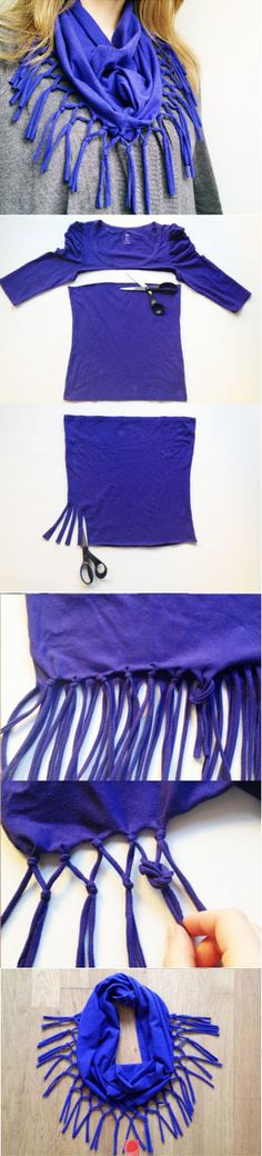 the instructions for how to make a scarf with fringes and tassels on it