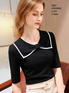 Clothing Pattern Design, Womens Trendy Dresses, Womens Tops Dressy, Myanmar Dress Design, Autumn T Shirts, Fashion Tops Blouse, Neck Women