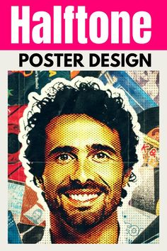 Halftone poster design Halftone Effect, Halftone Design, Canvas Learning, Corporate Logo