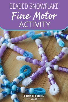 snowflake fine motor activity for kids