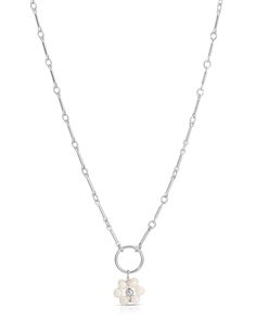 Product Details 3mm Freshwater white Pearls. Necklace length is adjustable from 16 to 18 inches. Safe for sensitive skin. Base Metal: Stainless Steel Coating: 14K Gold PVD Stainless Steel White Pearls Necklace, Daisy Necklace, Pearls Necklace, Flower Necklace, Base Metal, Jewelry Care, Pearl White, Timeless Pieces, Silver Necklaces