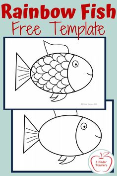 rainbow fish free printable worksheet for kids