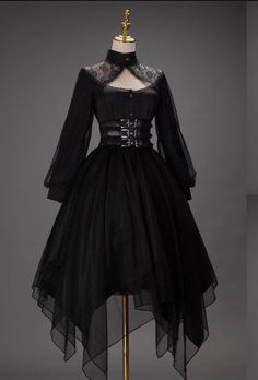 Witchy Homecoming Dress, Wich Outfit Aesthetic, Dazzle Outfits, Victorian Vampire Aesthetic Outfit, Witch Prom Dress, Soft Goth Bedroom, Old Timey Dresses, Demonic Clothing, Cute Witch Outfits