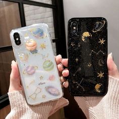 two women holding up their phone cases for $ 2 99