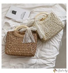 Bird in Bag - New woven bags women's bags new fashion popular vacation beach bags handbag female straw bags Woven Bags, Straw Bags, Street Trends, Beach Bags, Vacation Beach, Woven Bag, Bird In Bag, Beach Bag, Beach Vacation