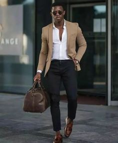 Business Casual Dinner Outfit, Outfit Male, Clothes Fall, Black Men Fashion Swag