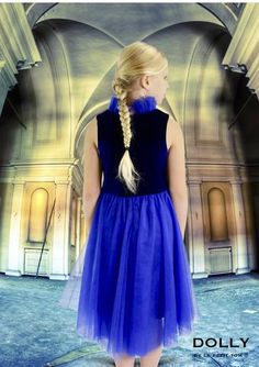 DOLLY by Le Petit Tom ® VELVET ROYAL HIGHNESS TUTU DRESS royal blue. You will... Ballet Fashion, Stretch Velvet