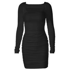 Please refer to our sizing chart for a guideline when choosing a size. 5 business days order processing time. 90% polyester 10% spandex Bodysuits And Jeans, Long Halter Dress, Sheer Mesh Dress, Halter Swimwear, Ruched Mini Dress, Square Neck Top, Long Crop Top, One Shoulder Tops, Sweater Blouse