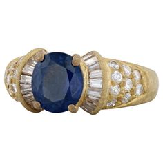 an antique sapphire and diamond ring