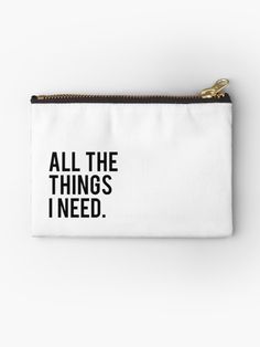 Makeup Bag Design, Makeup Bag Quote, Vinyl Projects Silhouette, Things I Need, Canvas Bag Design, Bag Quotes, Personalized Makeup Bags, Canvas Cosmetic Bag