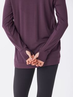 Our most popular sweatshirt, the Leanna tulip-hem tunic is made from our FeatherLoop Fleece and is literally one of the softest tops you will ever put on. Made from brushed TENCEL Modal, this breathable, versatile sweatshirt can be paired with anything from leggings to your favorite jeans. Soft Tops, Romper With Skirt, Fall Shopping, Sweater And Shorts, Active Wear Tops, Favorite Jeans, Long Sleeve Sweatshirts, Sweater Jacket, Put On