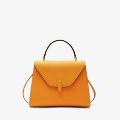 Classic Orange Top Handle Satchel, Classic Orange Evening Bag, Luxury Orange Bags With Top Carry Handle, Chic Orange Top Handle Satchel, Orange Top Handle Satchel With Detachable Handle, Formal Orange Satchel With Detachable Strap, Designer Orange Top Handle Satchel, Formal Orange Top Handle Shoulder Bag, Luxury Orange Satchel With Detachable Strap