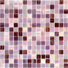 an abstract mosaic tile pattern in shades of pink and brown