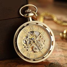 Male Skeleton, Skeleton Pocket Watch, Men Steampunk, Clock Necklace, Unique Watches, Watch Pendant, Mechanical Watch Men, Watch Pocket, Mechanical Pocket Watch