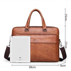 Handle/Strap Type : soft handle Material Composition : PU Leather Model Number : Business Briefcase Lining Material : POLYESTER Style : Business Gender : MEN Pattern Type : Solid Closure Type : zipper Main Material : GENUINE LEATHER Brand Name : ISKYBOB Item Type : Briefcases Type : Shoulder Bag / Crossbody Bag / Handbag / Laptop Bag / Messenger Bag Type 1 : Business Briefcase / Satchel Bag Type 2 : office bag men / classic briefcase bag for men Type 3 : businessman briefcase Type 4 : men s busi Brown Handheld Bag, Brown Portable Handheld Bag, Brown Handheld Portable Bag, Portable Brown Handheld Bag, Portable Brown Satchel Shoulder Bag, Portable Faux Leather Shoulder Bag For Daily Use, Brown Handheld Portable Satchel, Portable Crossbody Satchel For Office, Portable Handheld Leather Shoulder Bag