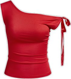 Red Stretch Summer Tops, Fitted Red Tops For Spring, Chic Fitted Red Top, Red Fitted Chic Top, Chic Red Fitted Top, Chic Red Stretch Tops, Plain Tank Tops, Elegant Red, Top Tank