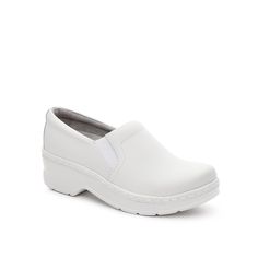 Klogs-Naples Work Clog Get a new comfortable shoe that works just as hard as you do! The Naples clog from Klogs is oil resistant, slip resistant and supremely comfortable so you can work hard all day long! White Slip-resistant Round Toe Clogs, White Synthetic Slip-ons For Workwear, White Synthetic Slip-ons With Arch Support, Ergonomic Fade-resistant Clogs With Round Toe, Durable Slip-on Clogs For Workwear, Slip-on Slip-resistant Closed Toe Clogs, Slip-resistant Slip-on Closed Toe Clogs, Fade-resistant Slip-on Clogs For Workwear, White Comfortable Clogs With Arch Support