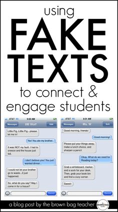 texting using fake texts to connect and engage students