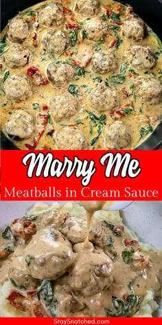 These tender, flavorful meatballs are cooked in a creamy, savory sauce with Parmesan cheese, sun-dried tomatoes, garlic, and herbs, creating a dish so delicious, it might just inspire a marriage proposal! Perfect for cozy nights in or special occasions, Marry Me Meatballs can be made with your choice of chicken, beef, or pork, allowing you to customize the flavor to suit your taste. Canned Meatballs, Chicken Meatballs Crockpot, Southern Soul Food Recipes, Flavorful Meatballs, South Recipes, Stuffed Meatballs, Southern Soul Food, Chicken Meatball, Best Beef Recipes