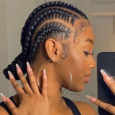 Braid Bun, Mode Tips, Braided Cornrow Hairstyles, Girls Hairstyles Braids, Cornrow, African Braids Hairstyles, African Braids