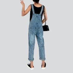 Turn back the clock with our 2023 Spring-Summer Collection year-2000 women's denim jumpsuit a classic ageless with a modern twist!Why You'll Love ItThis jumpsuit is a perfect mix of vintage and modern. the perfect reminder of the iconic Y2K era. Crafted with an eye to detail. this jumpsuit offers unmatched comfort and a unique sanded finish perfect for expressing your fashion-forward style.Unmissable Highlights: Y2K Vibe: This jumpsuit is a vibrant tribute to the millennium's legendary vogue sen Light Wash Overall Jumpsuit With Pockets, Light Wash Overall Jumpsuits And Rompers With Pockets, Light Wash Denim Jumpsuit With Pockets, Light Wash Relaxed Fit Jumpsuits And Rompers With Pockets, Trendy Light Wash Denim Overall Jumpsuit, Relaxed Fit Light Wash Jumpsuits And Rompers With Pockets, Medium Wash Denim Overalls With Side Pockets, Washed Blue Denim Jumpsuits And Rompers With Pockets, Trendy Light Wash Denim Overalls