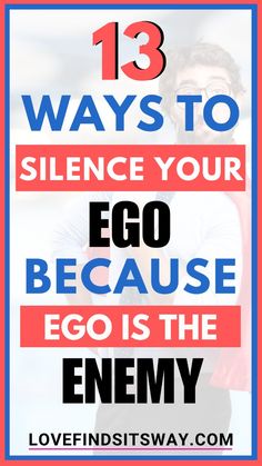 a man with the words 13 ways to silence your egg because he is the enemy