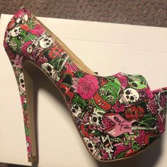 New Never Worn Fun Round Toe Heels For Party, Fun Party Heels With Round Toe, Fun Round Toe Party Heels, Shoe Dazzle, Shopping List, Shoes Women Heels, Shoes Heels, High Heels, Heels