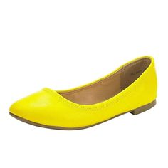 Ultra-flexible Rubber sole and soft PU upper can foldable and not easily deformed, premium Latex cushioned footbed provides all-day comfort. Size: 6.  Color: Yellow.  Gender: female.  Age Group: adult. Slip-resistant Synthetic Flats With Round Toe, Summer Synthetic Ballet Flats With Round Toe, Slip-resistant Synthetic Round Toe Ballet Flats, Casual Synthetic Ballet Flats With Round Toe, Casual Slip-resistant Ballet Flats With Round Toe, Casual Slip-resistant Round Toe Ballet Flats, Casual Non-slip Ballet Flats With Flat Heel, Casual Slip-resistant Ballet Flats, Casual Yellow Closed Toe Slip-ons