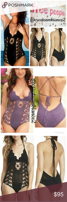 Beauty and the Beach Sadie Crochet One Piece Beauty and the Beach Sadie Crochet One Piece in black. You will definitely be summer ready in this femine, flirty and oh so sexy one piece!  NO TRADE, discount with bundle! Considering all reasonable offers made through the blue offer button only! Beauty and the Beach Swim One Pieces Fitted Purple Crochet Top For Vacation, Purple Crochet Beach Top, Purple Crochet Top For Beach, Crochet One Piece, Beach Swim, Summer Ready, Crochet Bikini, Beauty Women, The Beach