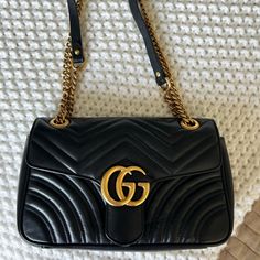 Beautiful And Classic Bag From Gucci. Original And In Perfect Conditions. (Wore For Less Than A Year) Gucci Small Marmont Bag, Dream Bags, Classic Bags, Gucci Bags, Gucci Bag, A Year, Limited Time, Anniversary Gifts, Bag Lady