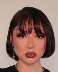 Brown Lipstick, Lashes Makeup, Glam Makeup, Cute Makeup, Aesthetic Makeup, Beautiful Makeup, Face Art