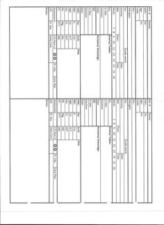 an image of a blank sheet with numbers and lines on it in the form of a calendar