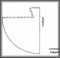 the diagram shows how to make a curved paper piece