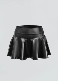 Sleek and Stylish: Quality Craftsmanship: Crafted with 90% Polyester, 10% Spandex and attention to detail, this faux leather skater mini skirt promises both durability and style. The faux leather material lends a sleek and stylish look to this mini skirt. Its timeless black color ensures that it's a wardrobe staple that you'll reach for again and again.Endless Pairing Options: From casual tees to elegant blouses, this mini skirt pairs seamlessly with a variety of tops, making it a versatile piec