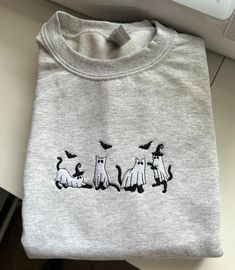 I Made it with love ❤️ Product Material: -8 oz., 50% cotton, 50% polyester -I do not accept returns unless items are damaged. Every one of my crewnecks/hoodies is made to order and customized just for you. Please feel free to contact me if you have any problems,questions or concerns. Due to lighting, phone screens, or monitor settings, colors may be slightly off.  Ps the design is 5 by 7  THANK YOU ❤️🥰 Custom Embroidered Cotton Crew Neck Sweatshirt, Cotton Crew Neck Sweater With Custom Embroidery, Custom Embroidery Crew Neck Sweater For Streetwear, Custom Embroidered Cotton Crew Neck Sweater, Cotton Hoodie With Screen Print Crew Neck, Fall Custom Embroidery Crew Hoodie, Crew Neck Sweater With Custom Embroidery, Custom Embroidery Crew Hoodie For Fall, Gray Embroidered Logo Crew Neck Hoodie