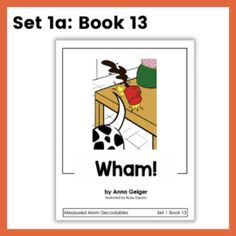 an orange and white book cover with the words whamm in black on it