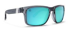 Blenders Eyewear, Grey Frame, Blue Mirrors, Grey Lenses, Polarized Lenses, Sticker Pack, Hold You, Ice Blue, The Expanse