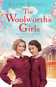 two women in red uniforms standing next to each other with the title, the woolworth's girls