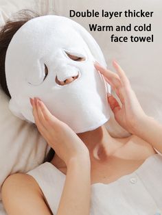 New Style 1pc Reusable Hot/Cold Facial Compress Mask, Skincare Moisturizing Steaming Face Towel For Home Beauty/Facial Steaming/Wilderness Survival, Cosmetology Face Heating Cleaning Towel; Reusable Facial Steaming Towel For Hot/Cold Skin Care/ Facial Compress; Moisturizing Face Steamer; Household And Beauty Salon Towel White    Fiber  Cold And Cold Compress Mask   Beauty Tools, size features are:Bust: ,Length: ,Sleeve Length: Apple Pudding, Wedding Skincare, Cold Face, Mask Skincare, Face Steamer, Beauty Facial, Spa Facial, Facial Steaming, Nighttime Skincare