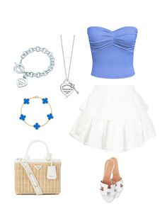 Mode Gossip Girl, Blue Preppy, Teenager Outfits, Simple Trendy Outfits, Cute Everyday Outfits